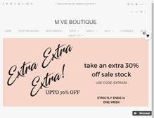 Tablet Screenshot of mveboutique.com